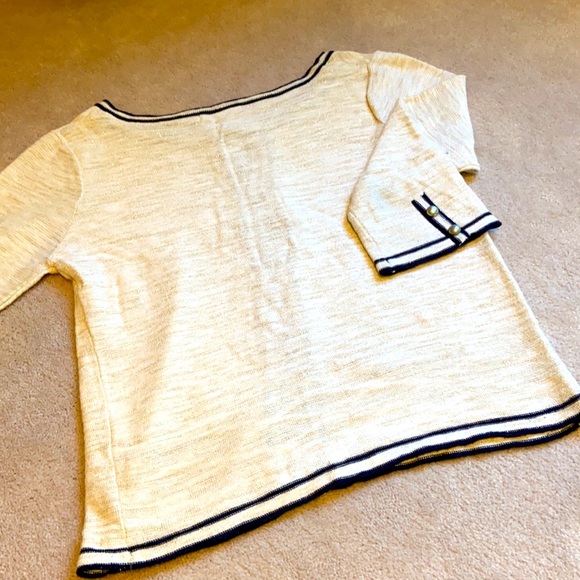 Black and cream sweater cardigan - Picture 4 of 4